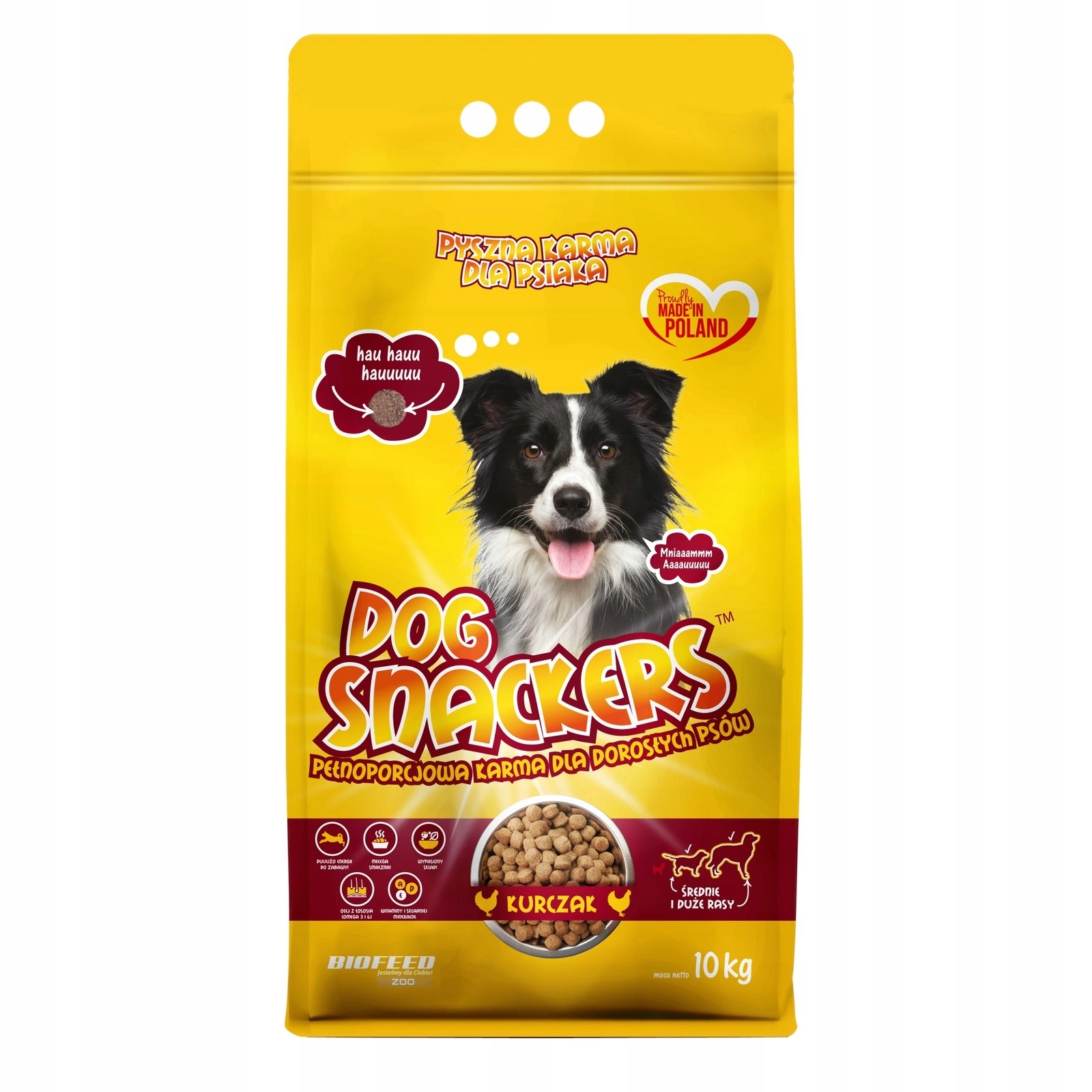 BioFeed Dog Snackers kurczak adult średnie rasy, duże rasy 10 kg