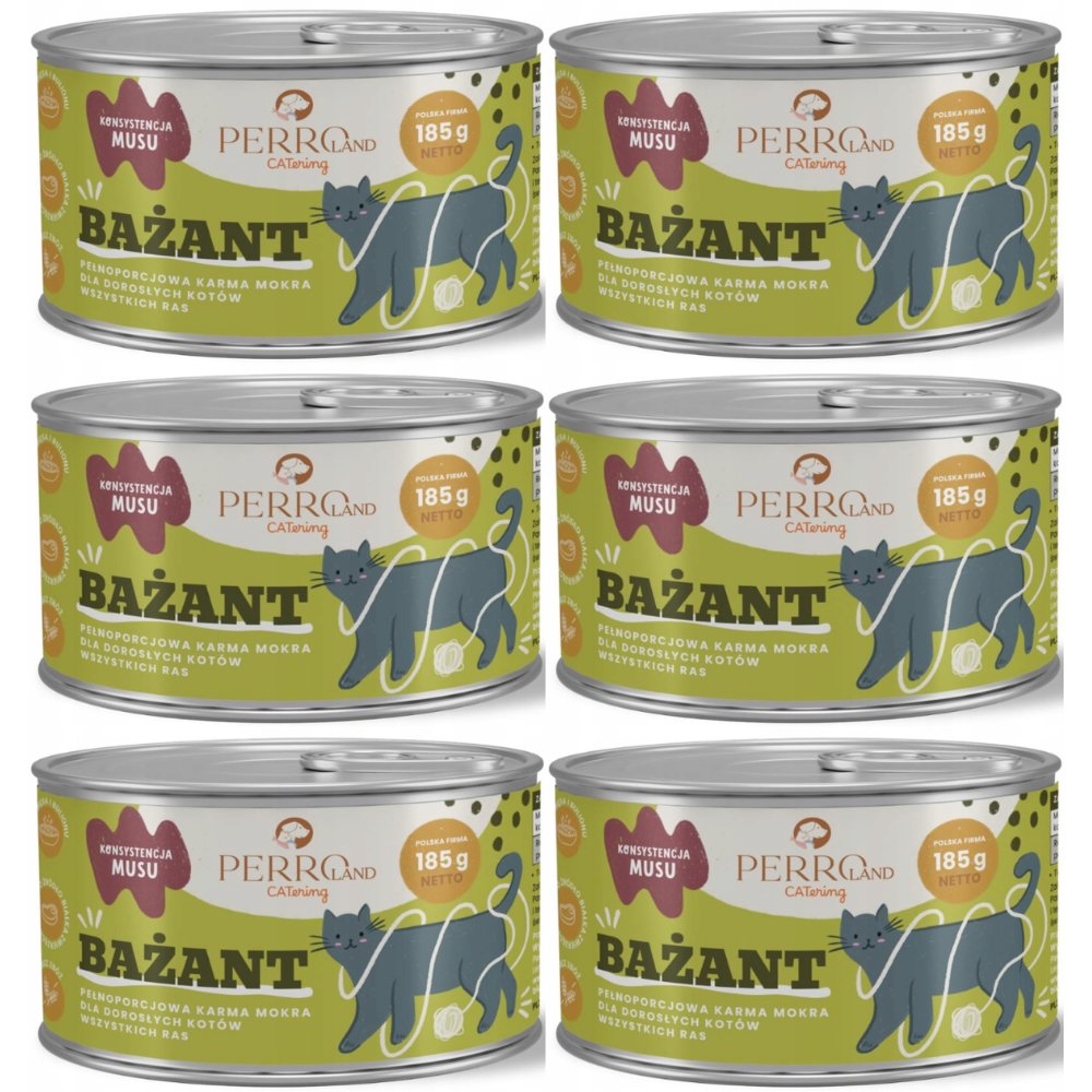 Perro bażant pasztet 185 g × 6