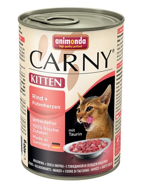 Animonda Carny indyk, wołowina kitten 400 g