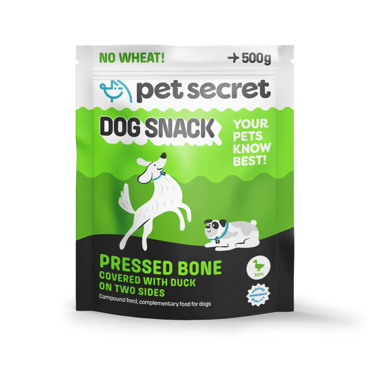 Pet Secret kość prasowana oblana kaczką 500 g
