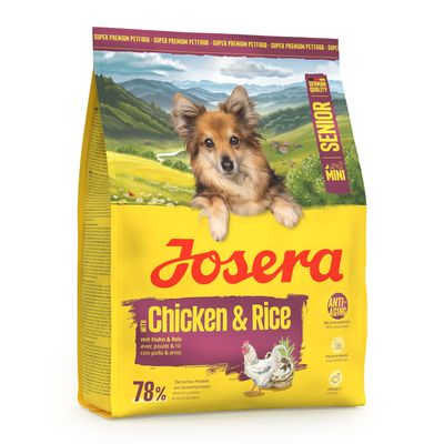 Josera Mini Senior kurczak, ryż senior małe rasy 900 g