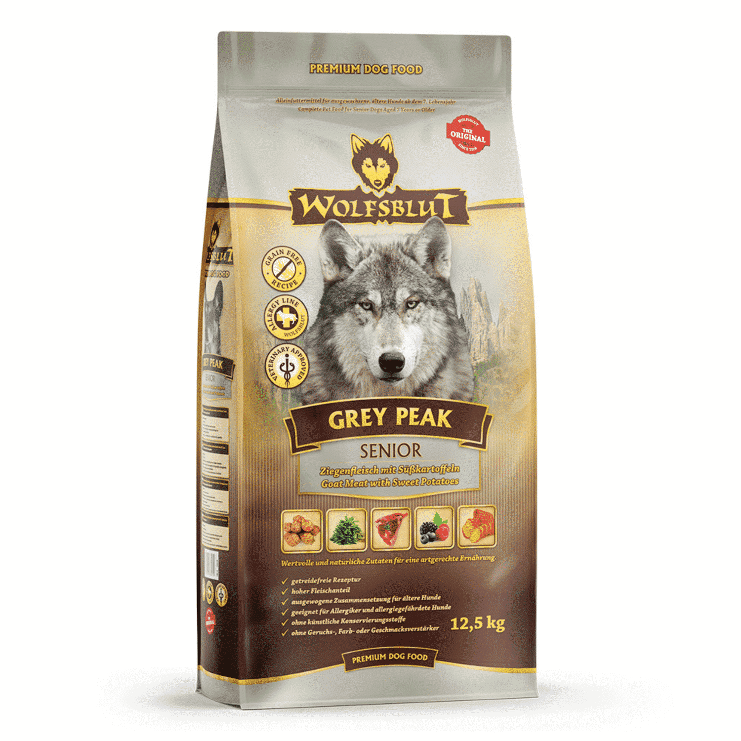 Wolfsblut Grey Peak kozina senior 2 kg