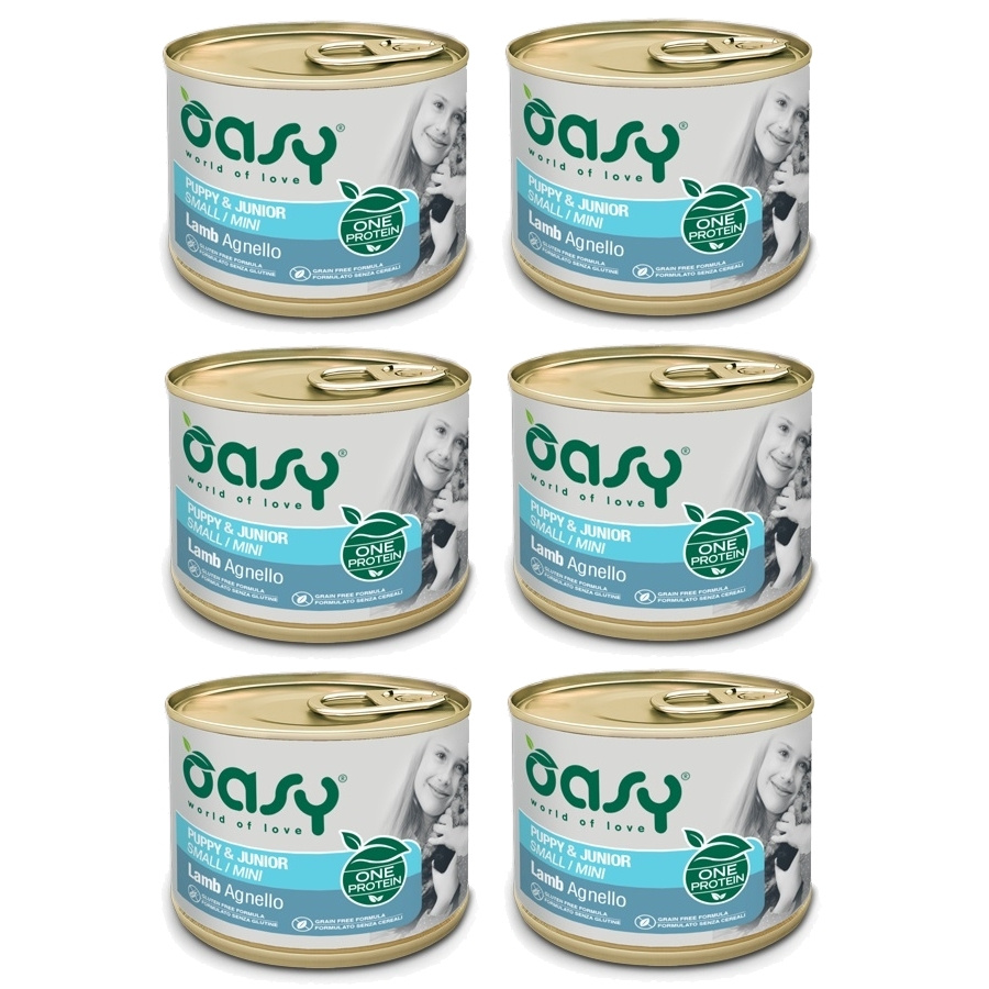 Oasy jagnięcina junior małe rasy 200 g × 6