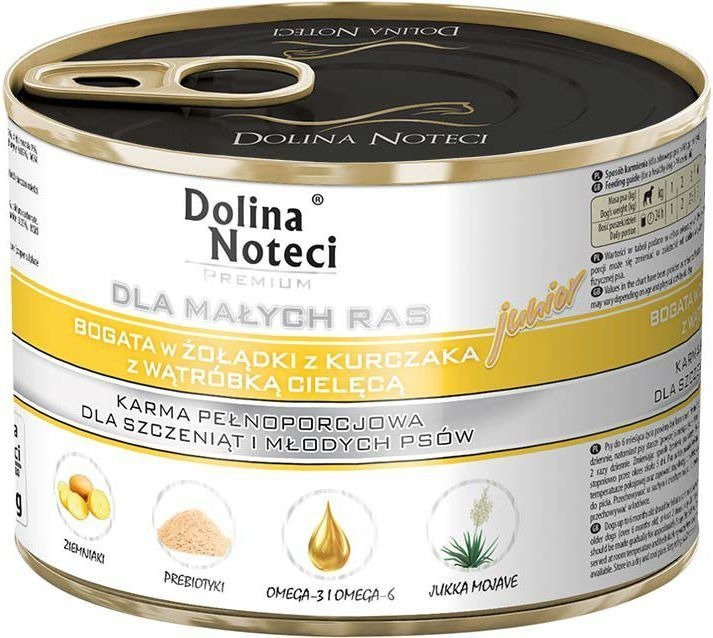 Dolina Noteci Junior cielęcina, kurczak junior małe rasy 185 g