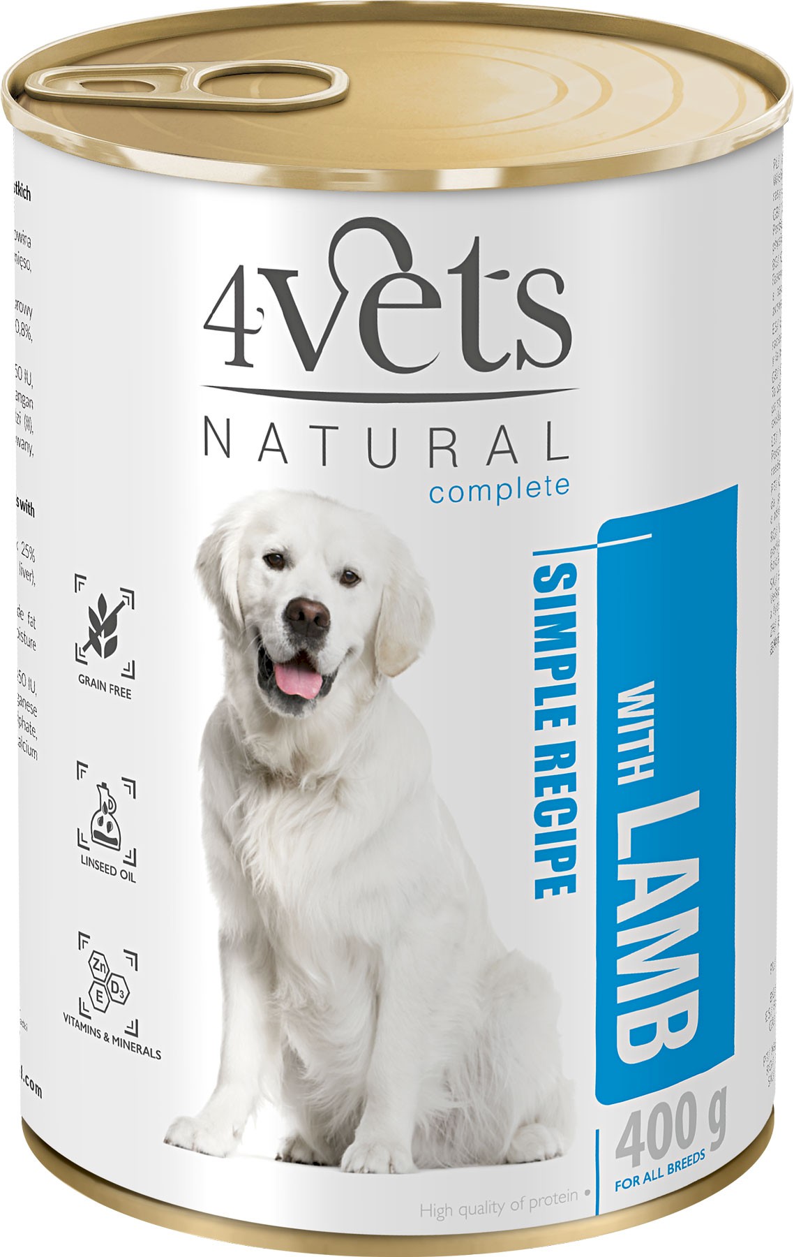 4Vets Natural jagnięcina adult 400 g