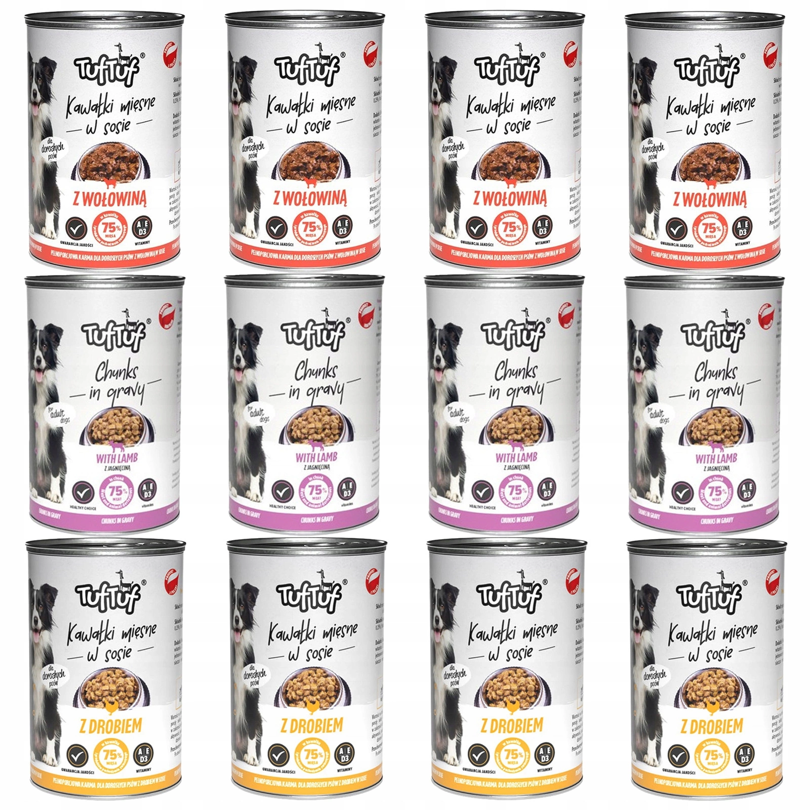 Tuf Tuf mix smaków 1.25 kg × 12