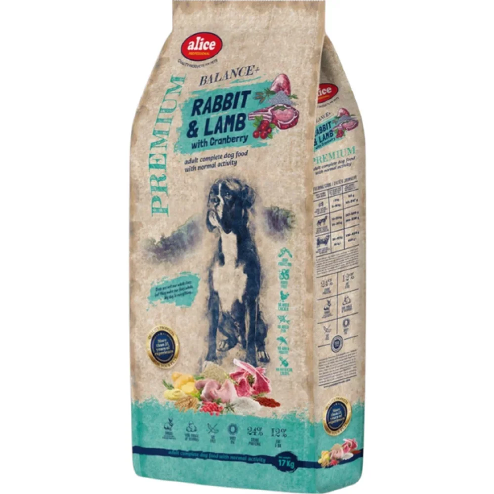 Alice Professional jagnięcina, królik adult 17 kg