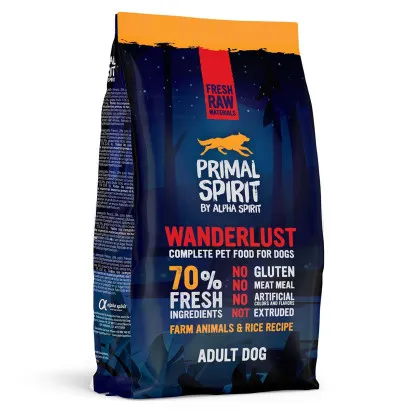 Primal Spirit 70% Wanderlust kurczak, ryba adult 1 kg