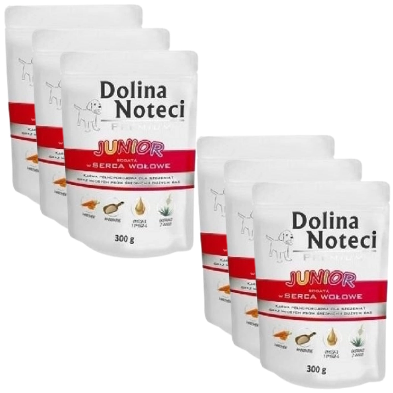 Dolina Noteci Premium wołowina junior 300 g × 6