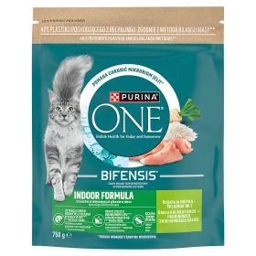Purina One Bifensis Indoor indyk adult 750 g