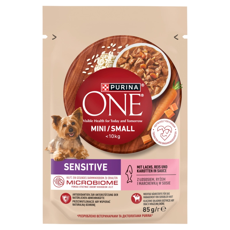 Purina ONE Mini/Small Sensitive łosoś adult małe rasy 85 g