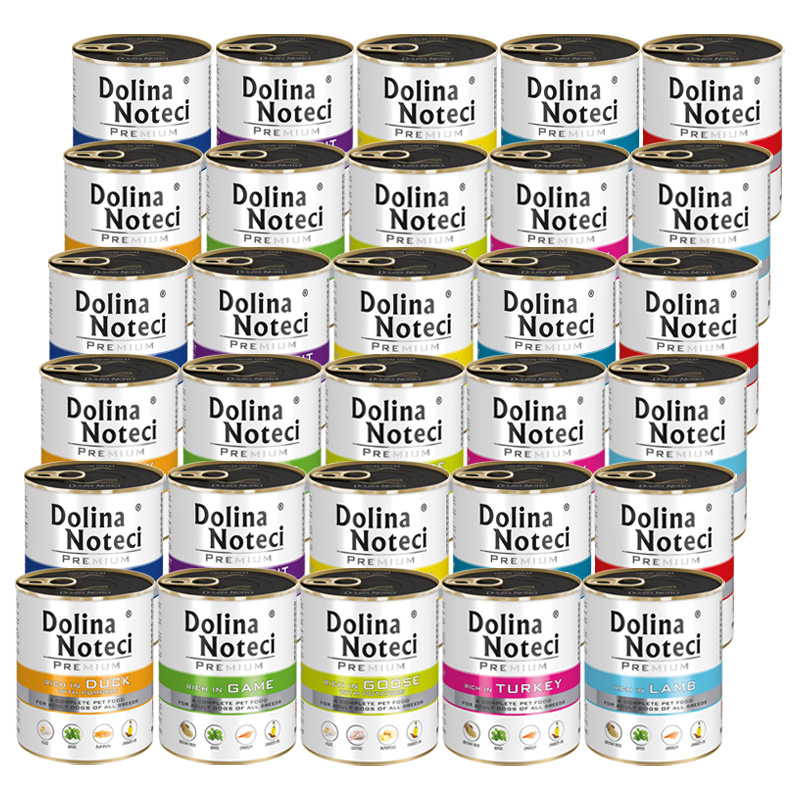 Dolina Noteci Premium dorsz, dziczyzna, gęś, indyk, jagnięcina, kaczka, królik, kurczak, pstrąg, wołowina 800 g × 30