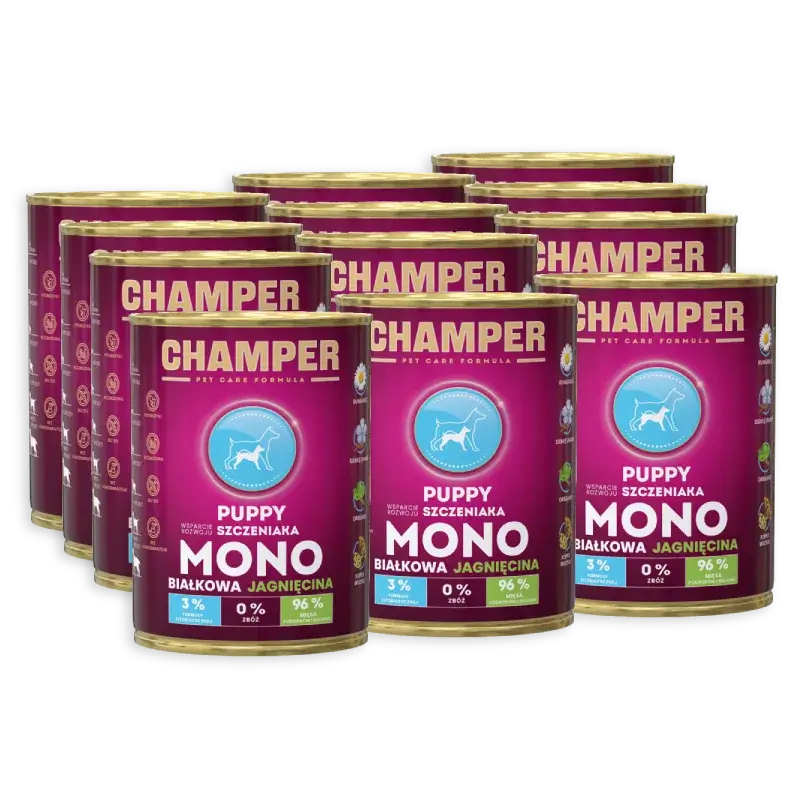 Champer jagnięcina junior 400 g × 12