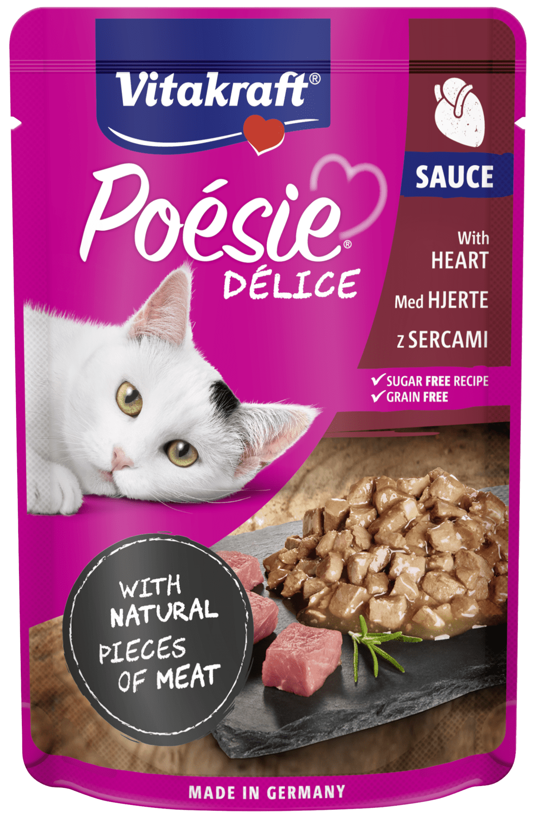 Vitakraft Poesie Delice serca w sosie 85 g