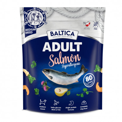Baltica Excellent łosoś adult średnie rasy 1 kg