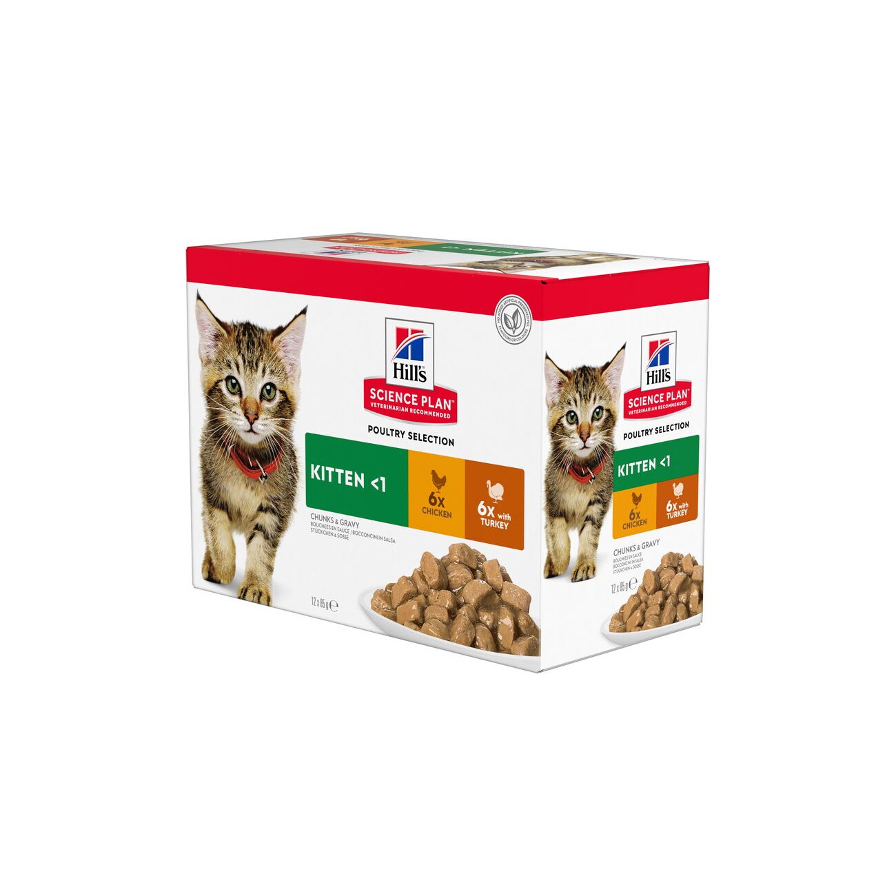 Hill's Science Plan mix smaków w sosie kitten 85 g × 12