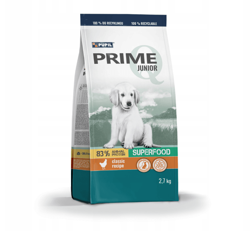 Pupil Prime Quality kurczak z ryżem junior 2,7 kg